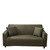 Anyhouz 4 Seater Sofa Cover Plain Army Green Style and Protection For Living Room Sofa Chair Elastic Stretchable Slipcover