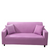 Anyhouz 4 Seater Sofa Cover Plain Light Purple Style and Protection For Living Room Sofa Chair Elastic Stretchable Slipcover