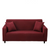 Anyhouz 4 Seater Sofa Cover Plain Wine Red Style and Protection For Living Room Sofa Chair Elastic Stretchable Slipcover