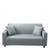 Anyhouz 4 Seater Sofa Cover Plain Ash Grey Style and Protection For Living Room Sofa Chair Elastic Stretchable Slipcover