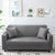 Anyhouz 1 Seater Sofa Cover Plain Orange Style and Protection For Living Room Sofa Chair Elastic Stretchable Slipcover