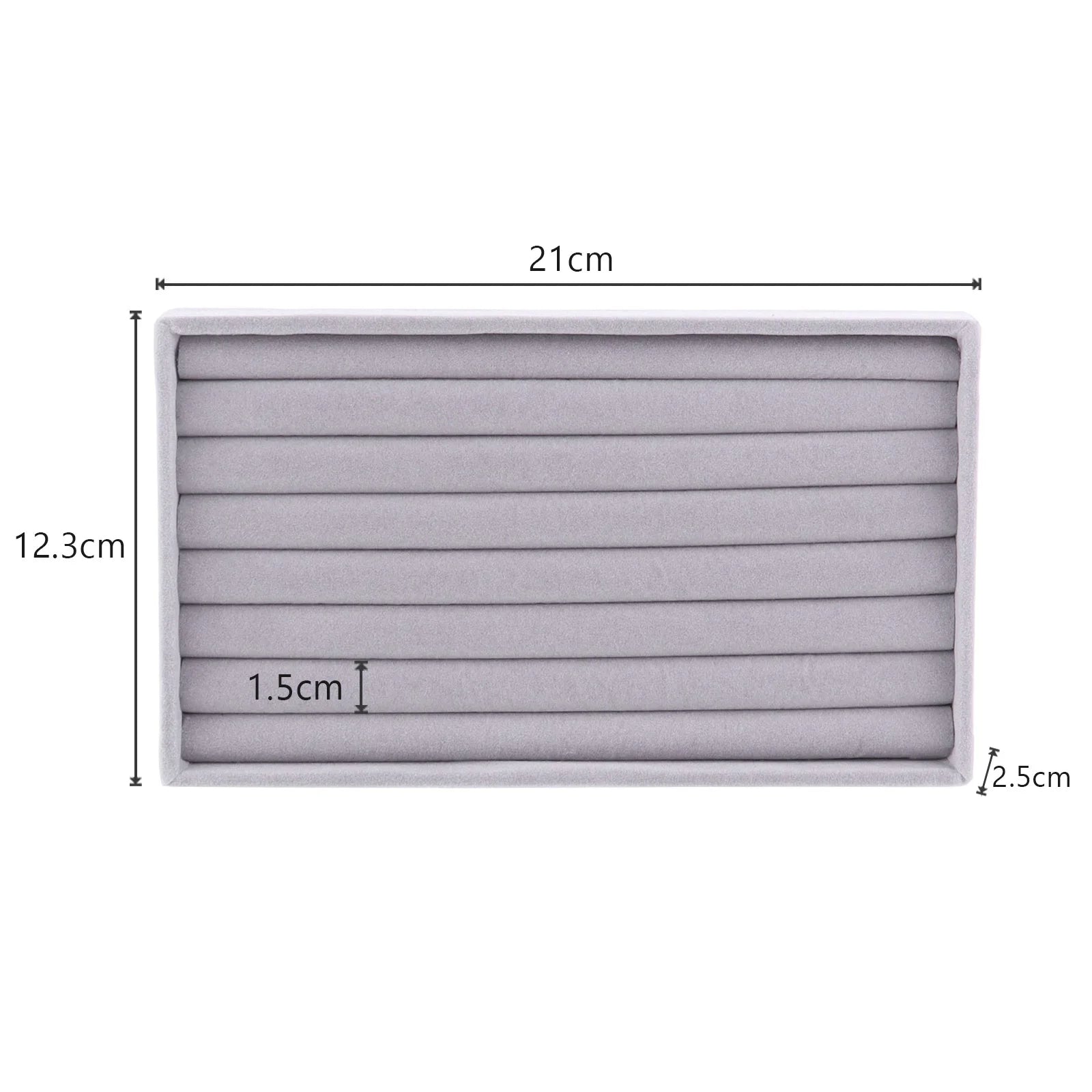 Anyhouz Jewelry Storage Grey Design G Display Tray Drawer Storage Jewellery Holder For Ring Earrings Necklace Bracelet