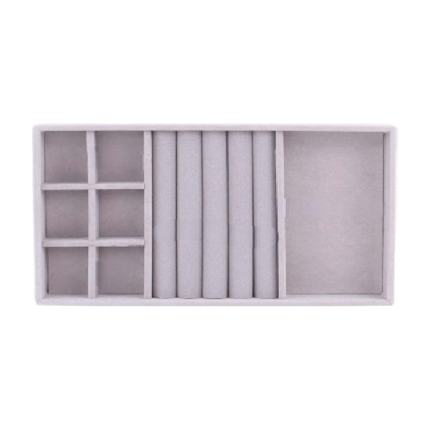 Anyhouz Jewelry Storage Grey Design F Display Tray Drawer Storage Jewellery Holder For Ring Earrings Necklace Bracelet