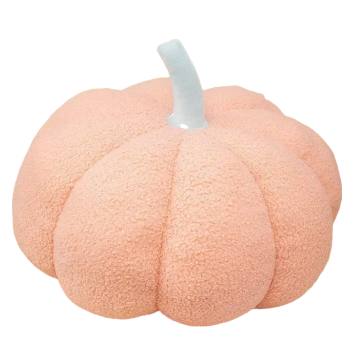 Anyhouz Throw Pillows Pink Lamb Fleece Pumpkin Plush Toys for Home Decor Throw Pillow Living Room Bedroom 20cm
