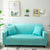 Anyhouz 1 Seater Sofa Cover Plain Blue Style and Protection For Living Room Sofa Chair Elastic Stretchable Slipcover