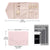 Anyhouz Jewelry Storage Foldable Case Black XS Portable for Journey Earrings Rings Diamond s Brooches Storage Bag
