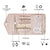 Anyhouz Jewelry Storage Foldable Case Pink XS Portable for Journey Earrings Rings Diamond s Brooches Storage Bag