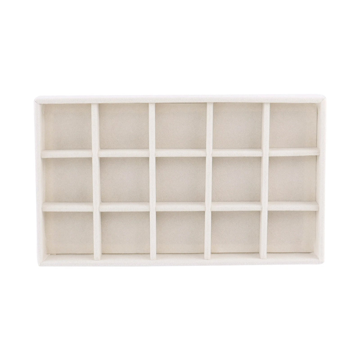 Anyhouz Jewelry Storage Beige Design E Display Tray Drawer Storage Jewellery Holder For Ring Earrings Necklace Bracelet