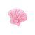 Anyhouz Hair Bonnets Pink Microfibre Quick Hair Drying Bath Spa Bath Towels for Womens Shower Hat Bathroom Accessories