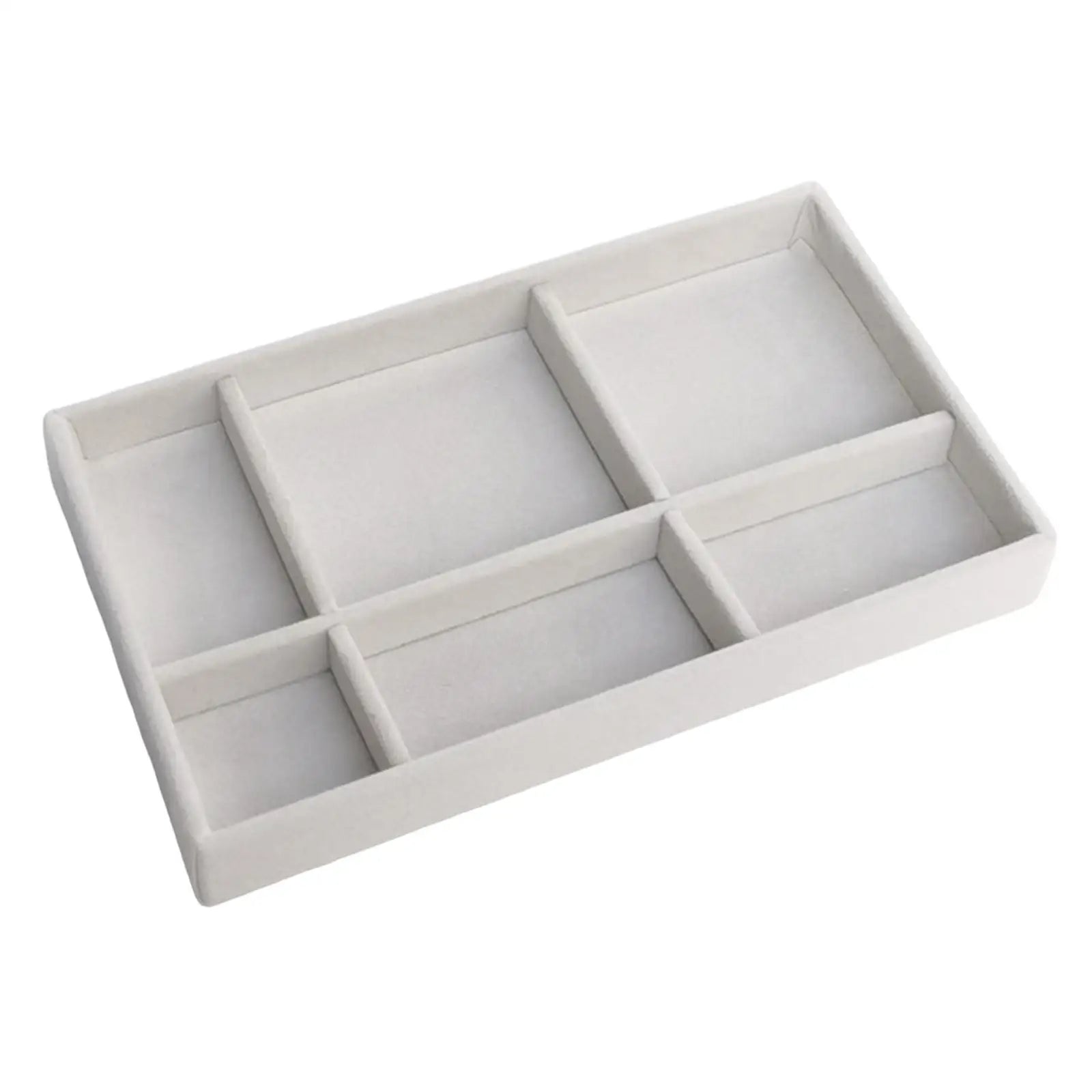 Anyhouz Jewelry Storage Grey Design D Display Tray Drawer Storage Jewellery Holder For Ring Earrings Necklace Bracelet