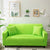 Anyhouz 4 Seater Sofa Cover Plain Apple Green Style and Protection For Living Room Sofa Chair Elastic Stretchable Slipcover