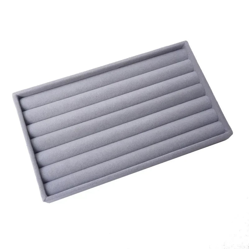 Anyhouz Jewelry Storage Grey Design G Display Tray Drawer Storage Jewellery Holder For Ring Earrings Necklace Bracelet