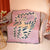 Anyhouz Pink Cat Throw Blanket Cozy Sofa Couch Bed Cover Outdoor Camping Mat Home Decor Tapestry with Tassel