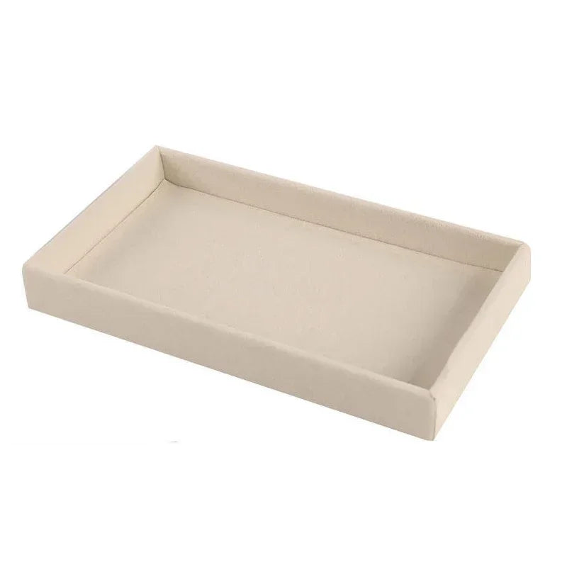 Anyhouz Jewelry Storage Beige Design B Display Tray Drawer Storage Jewellery Holder For Ring Earrings Necklace Bracelet