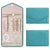 Anyhouz Jewelry Storage Foldable Case Blue Small Portable for Journey Earrings Rings Diamond s Brooches Storage Bag