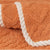 Anyhouz Sofa Towel Velvet Plush Quilted Orange Super Soft Non-slip Sectional Sofa Cover for Living Room L Shape Couch Cover