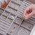 Anyhouz Jewelry Storage Beige Design E Display Tray Drawer Storage Jewellery Holder For Ring Earrings Necklace Bracelet