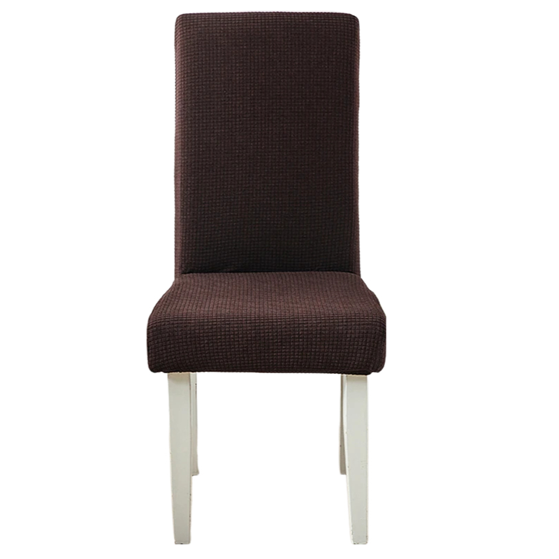 Anyhouz Chair Cover Coffee Corn Kernels Waterproof Universal Size for Dining Room Stretch Seat Slipcovers