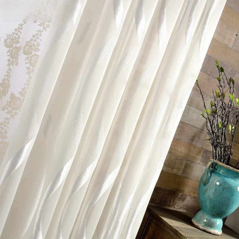 Anyhouz 400cm Curtains Brown Modern Luxury Retro Style Texture for Living Room Bedroom Dining Fashion Decor