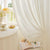 Anyhouz 150cm Curtains White Modern Luxury Retro Style Texture for Living Room Bedroom Dining Fashion Decor