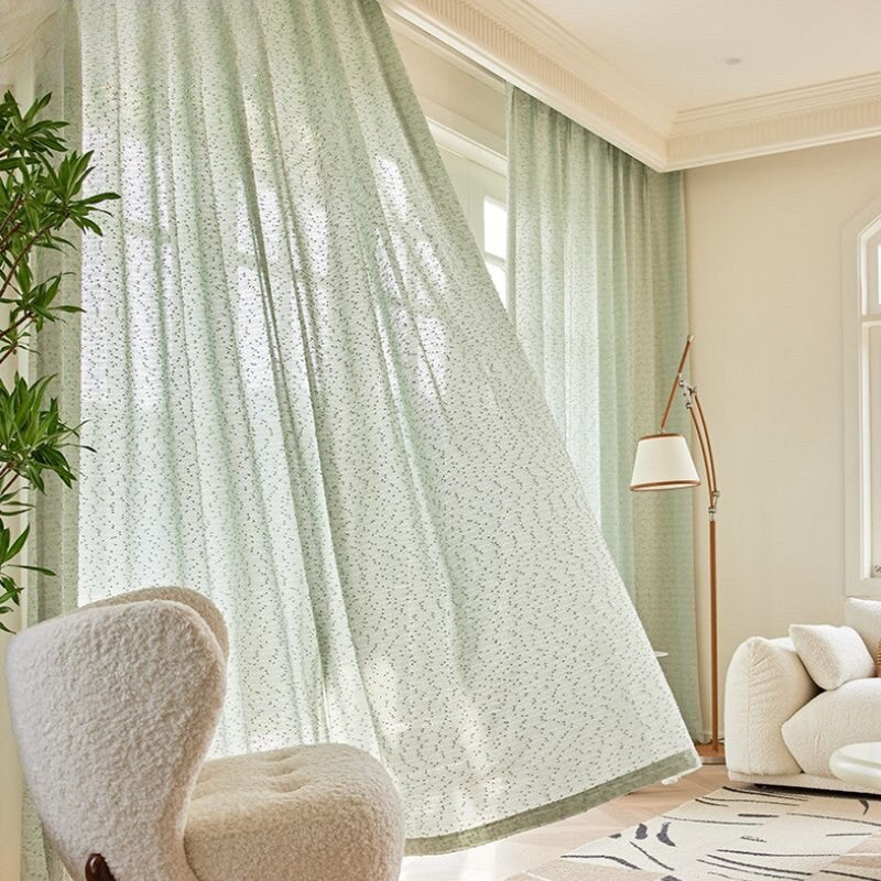 Anyhouz 500cm Curtains Beige Modern Luxury Retro Style Texture for Living Room Bedroom Dining Fashion Decor
