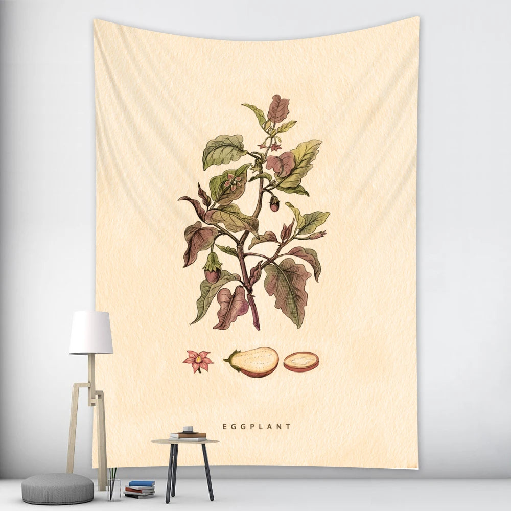 Anyhouz Tapestry Abstract Leaf 230x180cm Psychedelic Scene Art Hippie Bohemian Decorative Sheet