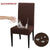 Anyhouz Chair Cover Coffee with Anti-Dirt and Waterproof Elastic Material for Dining Room Kitchen Wedding Hotel Banquet Restaurant
