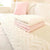 Anyhouz Sofa Towel Super Soft Wave Beige Rabbit Plush Quilted Couch Cover L-shaped Sectional Anti-slip Sofa Cover