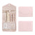 Anyhouz Jewelry Storage Foldable Case Pink Small Portable for Journey Earrings Rings Diamond s Brooches Storage Bag