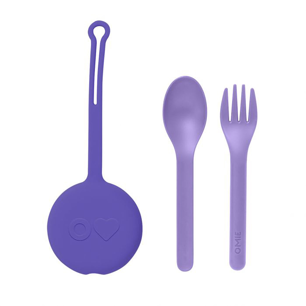 OMIEPOD 3 PCE CUTLERY SET - LILAC