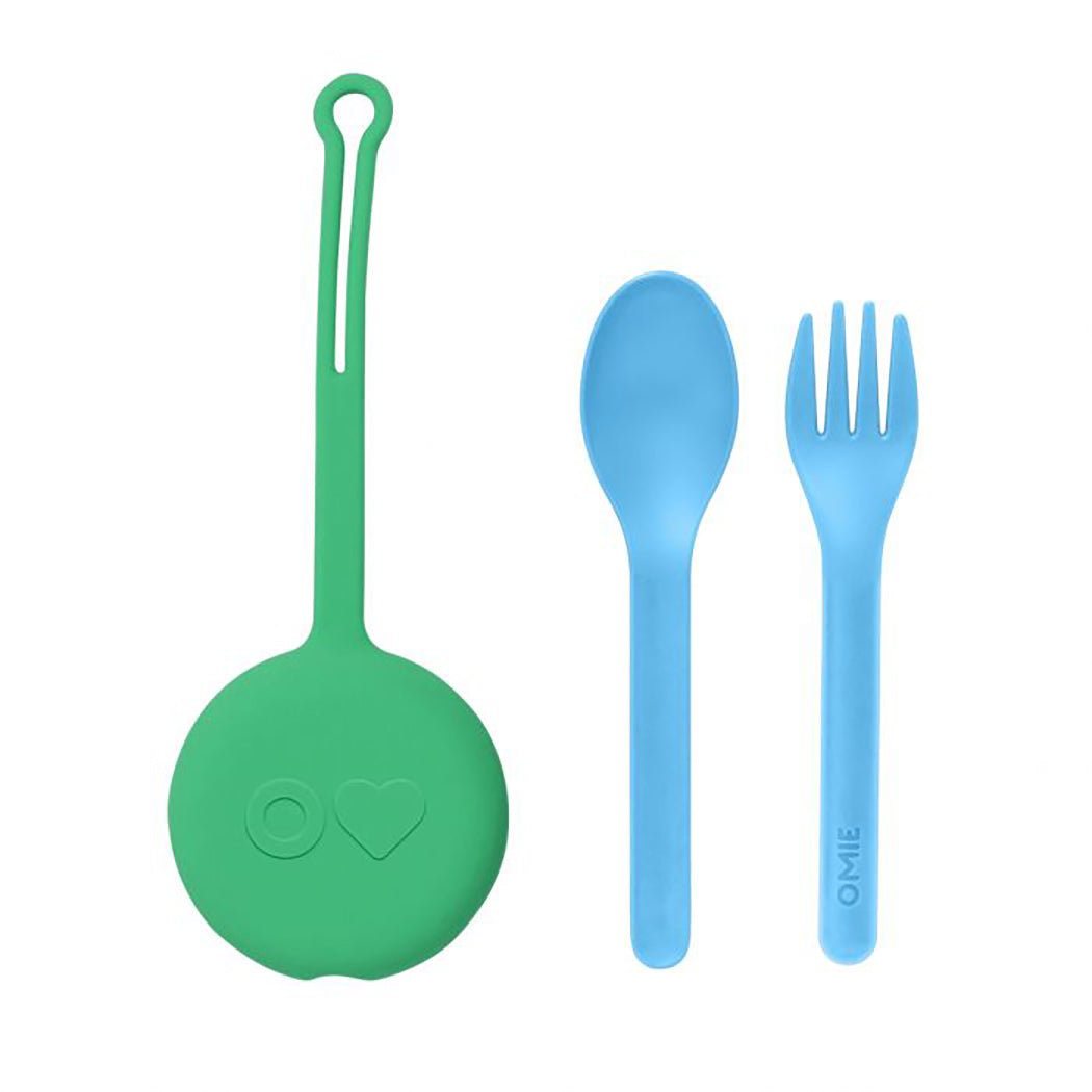 OMIEPOD 3 PCE CUTLERY SET - MINT GREEN