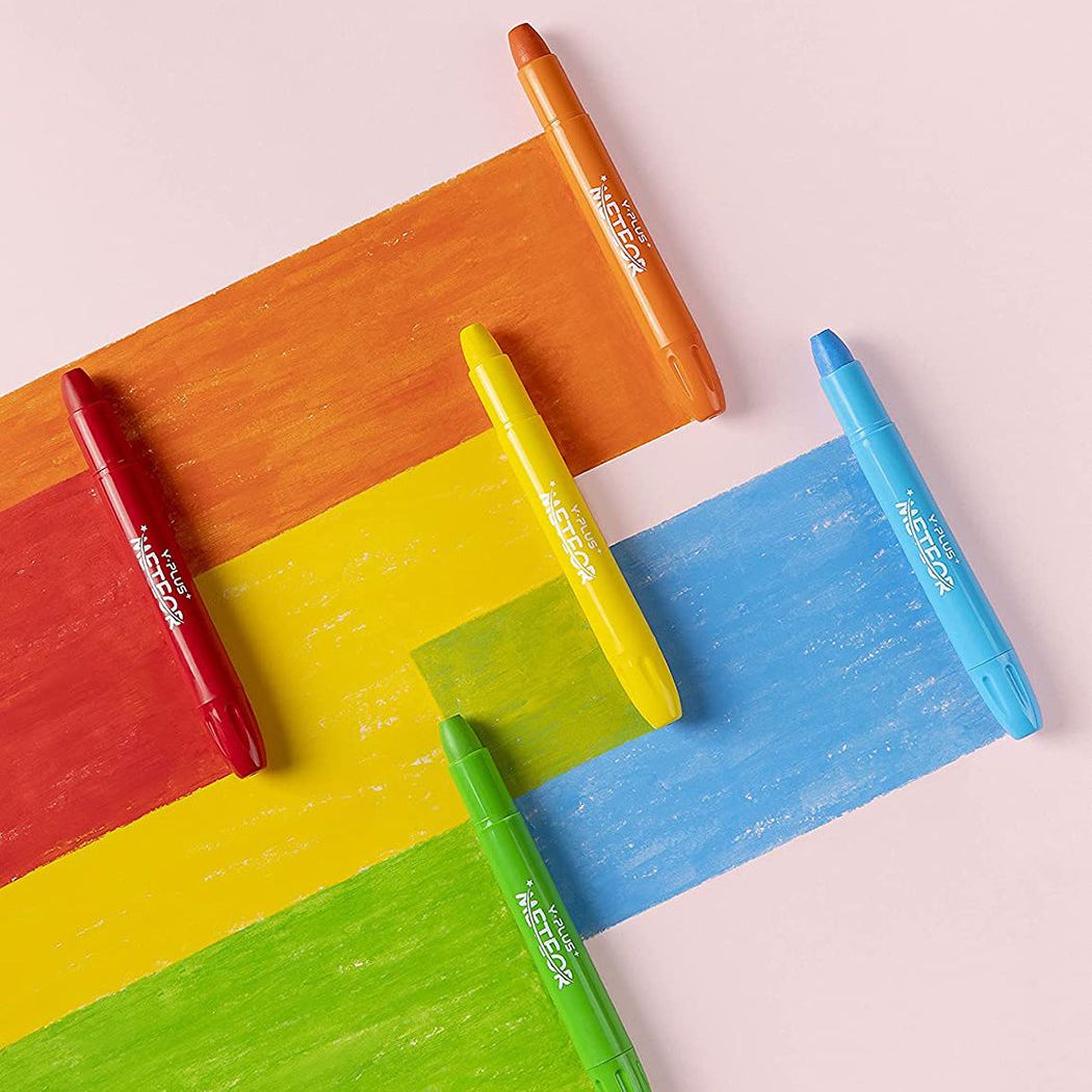 YPLUS METEOR Silky Gel Crayon Set 12 colours-1910112455640616965