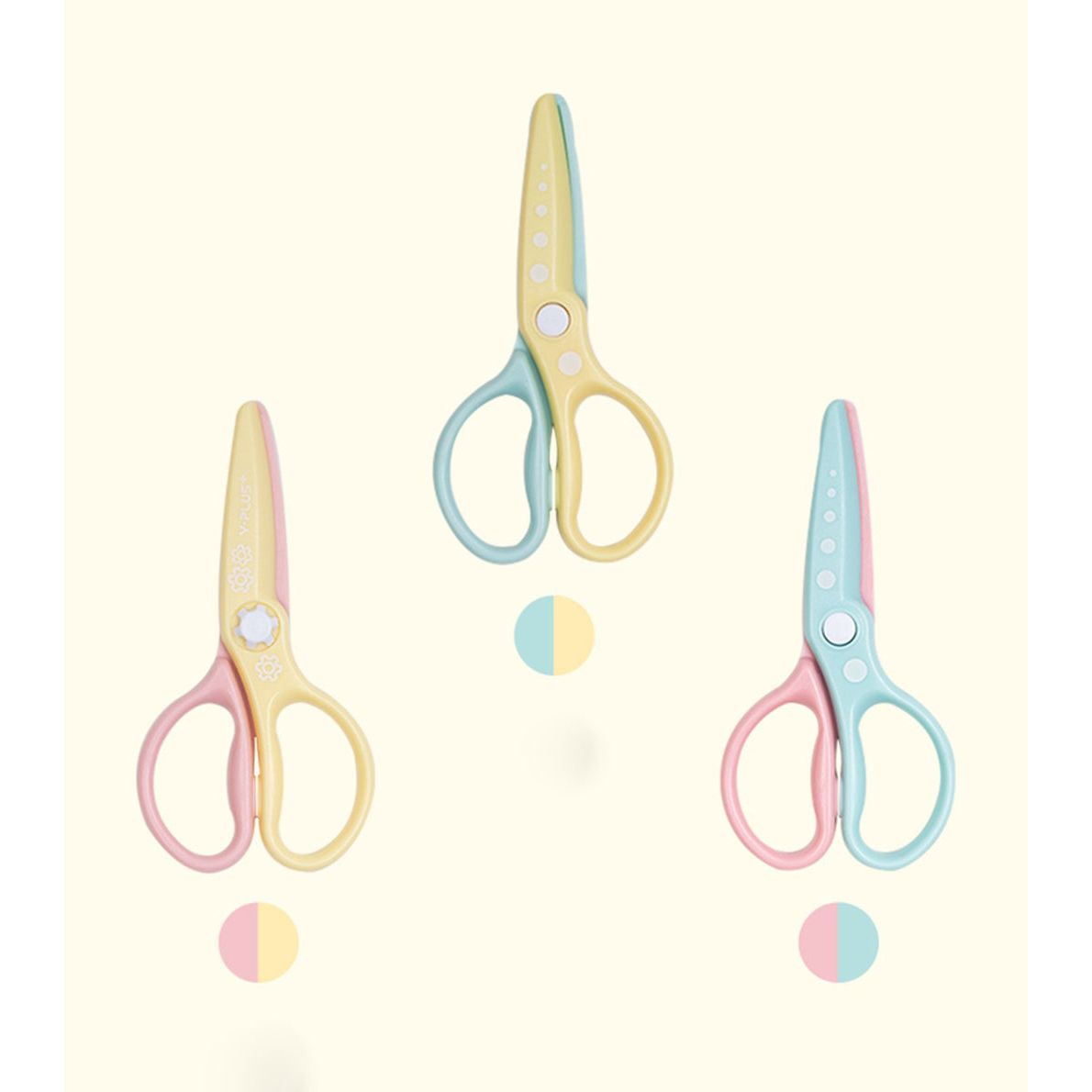 YPlus GEAR SafeSnip Macaron Children's Scissors