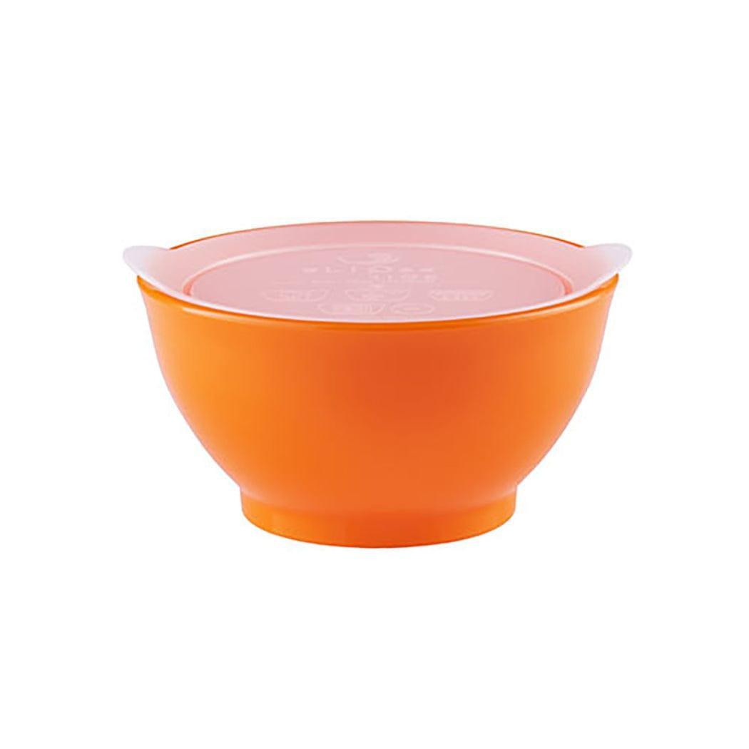 Elipse Kids Spill-Proof Anti-Slip Bowl Stage 1 | Single Pack with Lid Orange-1954803044680077317