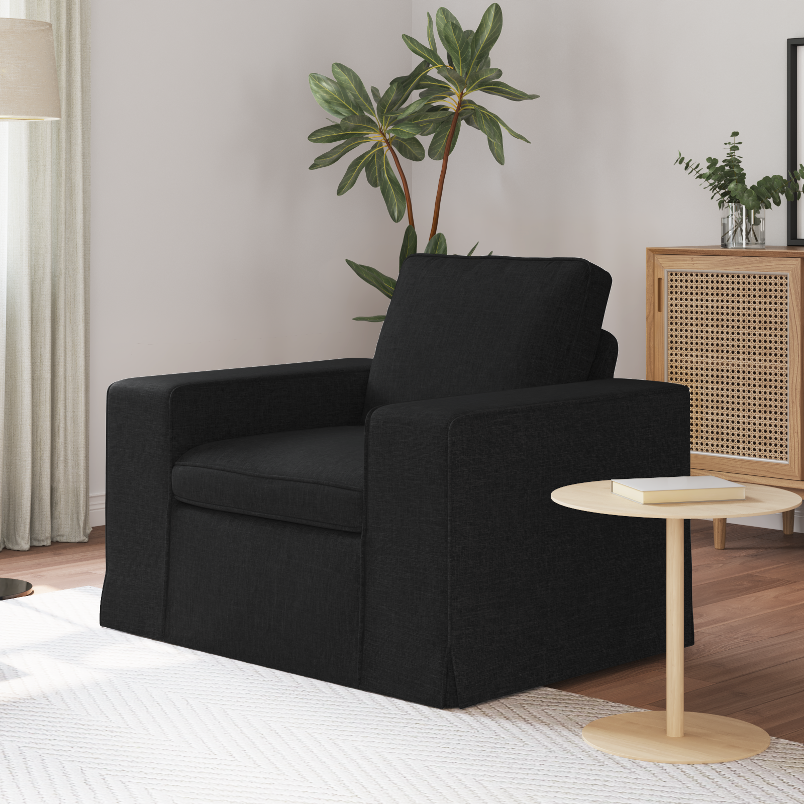 Sofa Black 103 x 80 x 82 cm Fabric