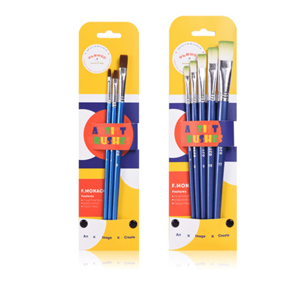 Flower Monaco Artist Brush Set 3 Pcs-1910112456345260032