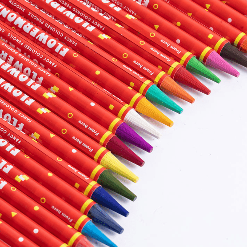 Flower Monaco Fancy Colour Pencils ?Wood Free)-1910112373717471233
