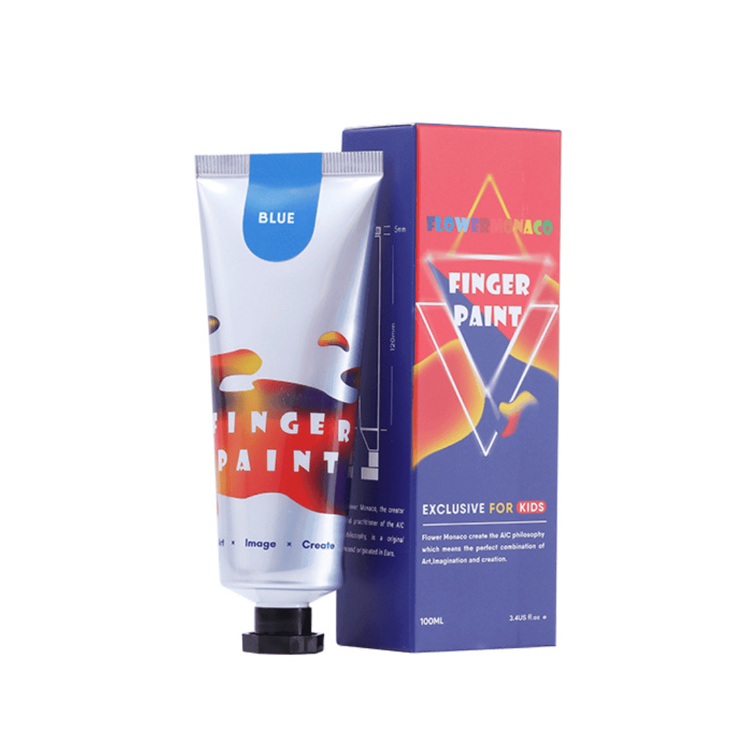 Flower Monaco Finger Paint Dark Blue-1910112459012837376