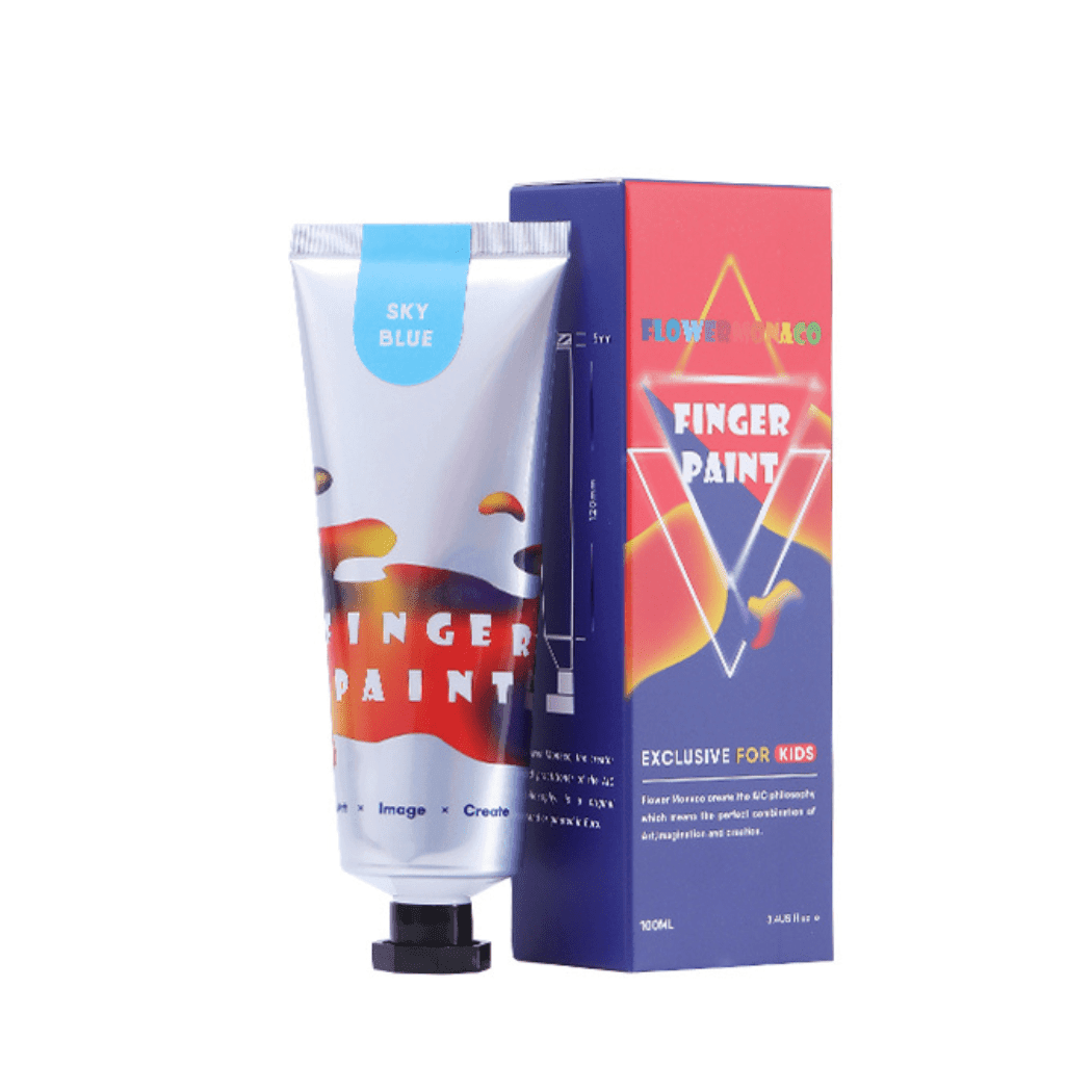 Flower Monaco Finger Paint Blue-1910112458006204421