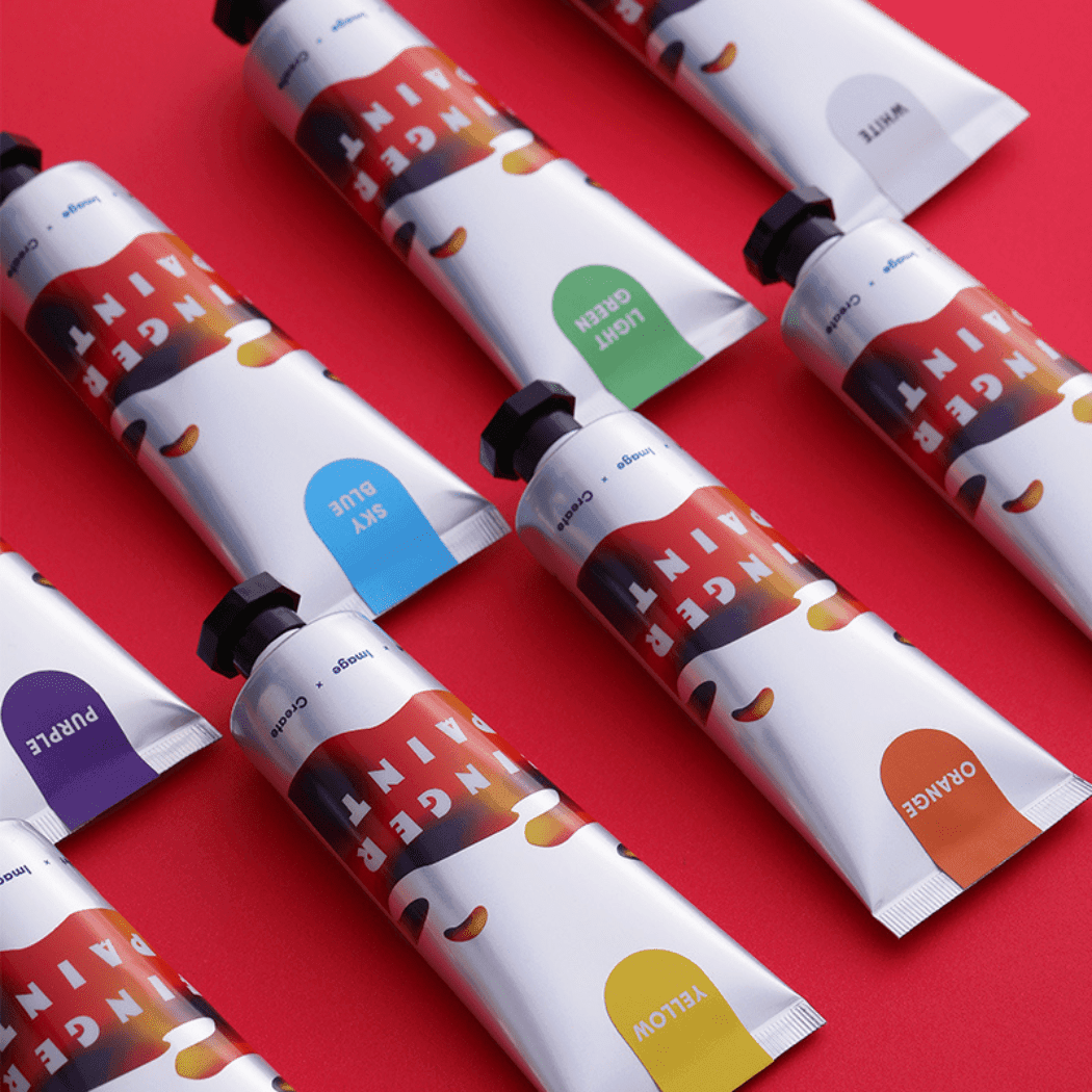 Flower Monaco Finger Paint Red-1910112457020542976