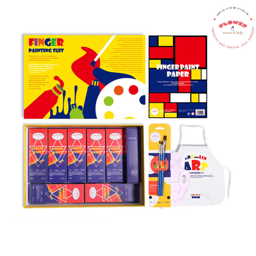 Flower Monaco Finger Paint Set-1910112373411287040