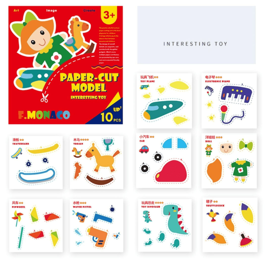 Flower Monaco Paper Cut Model-1954803095015919620