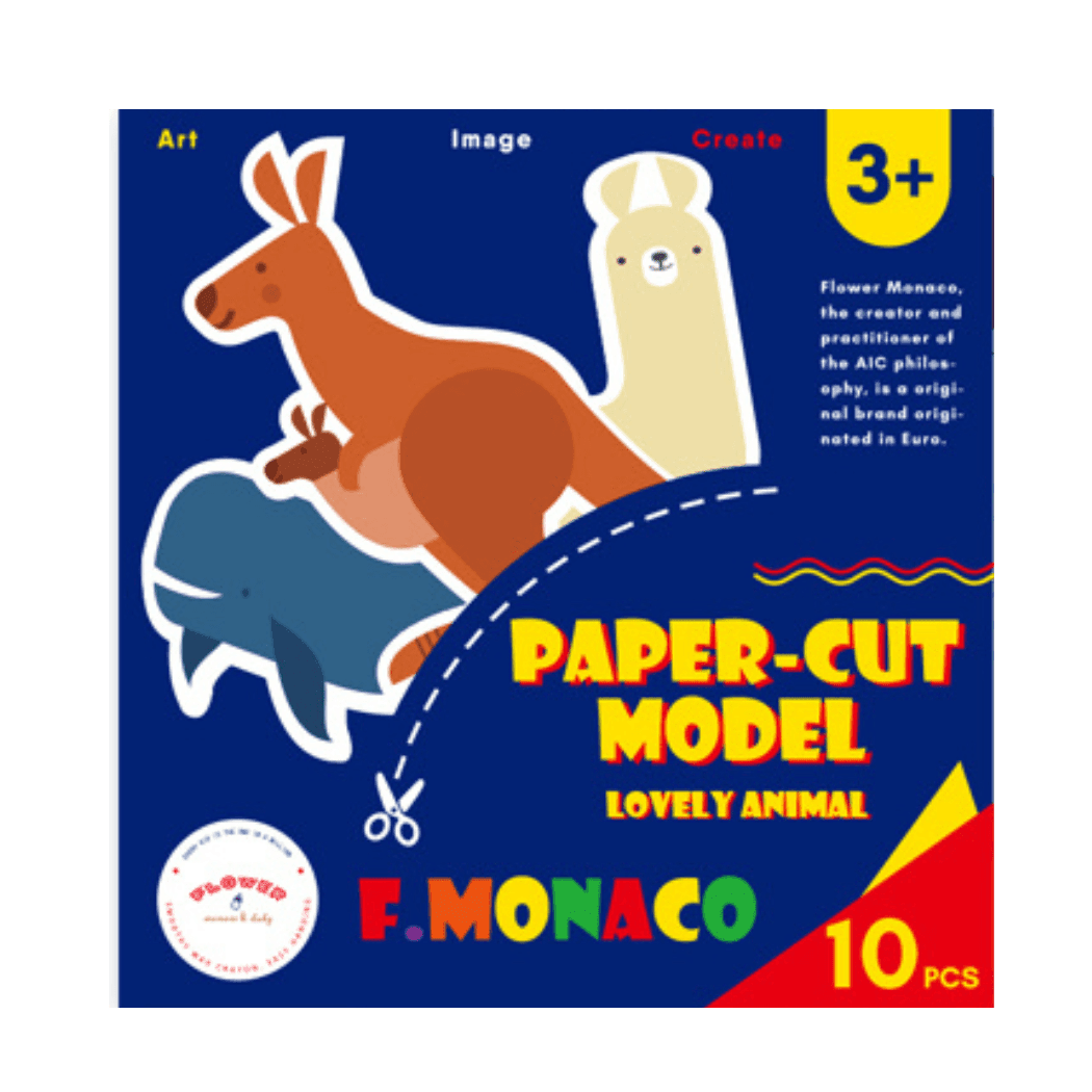 Flower Monaco Paper Cut Model Lovely Animal-1954803152129757184