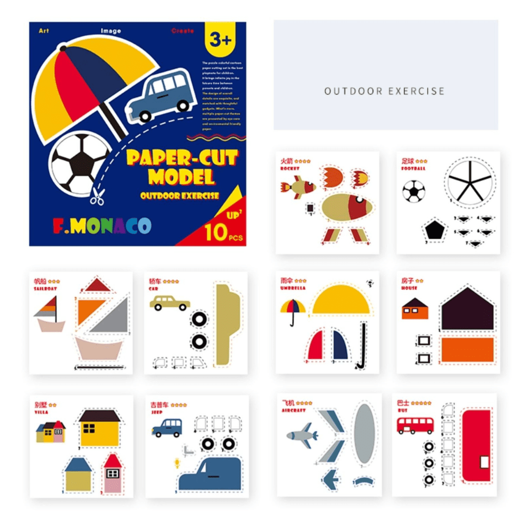 Flower Monaco Paper Cut Pack of 3 Set 1-1954803152310112261