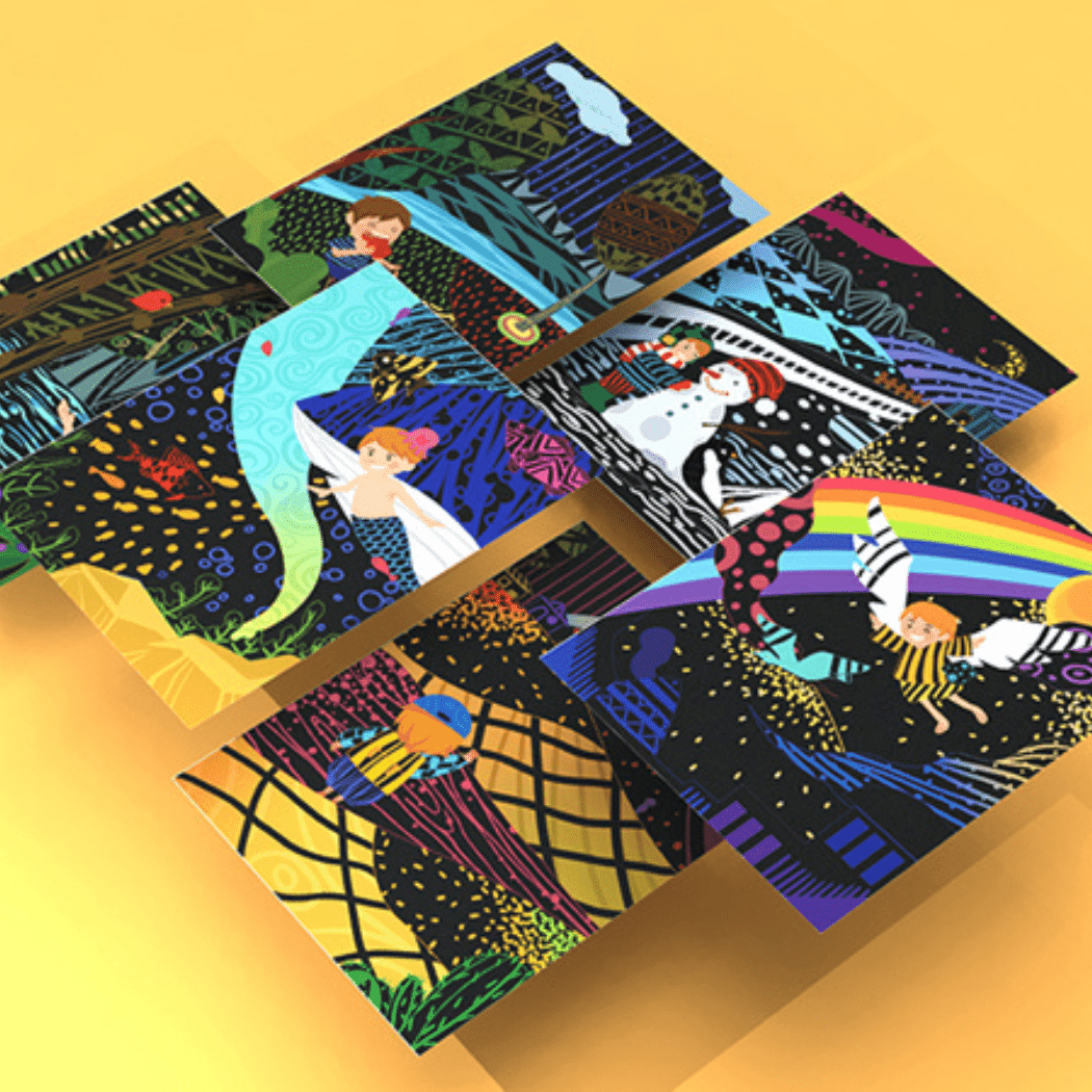 flower Monaco Scratch Art Set-1954803112791379969