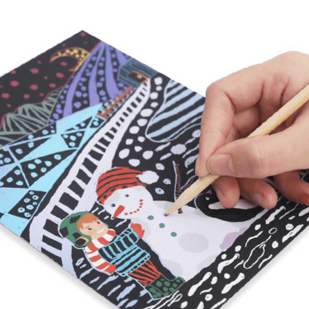 flower Monaco Scratch Art Set-1954803112791379971