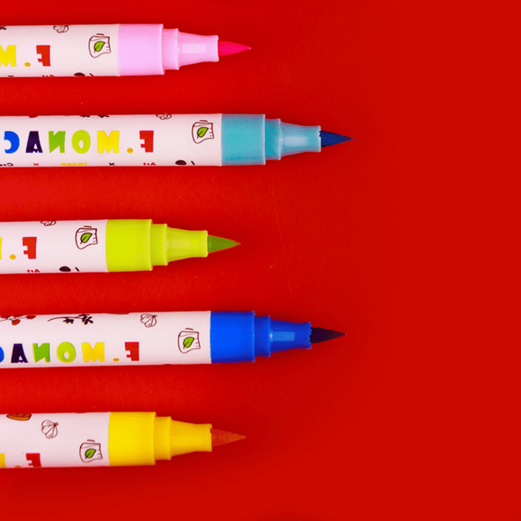 Flower Monaco Taper Head Washable Marker 24 Colors-1910112456173293569