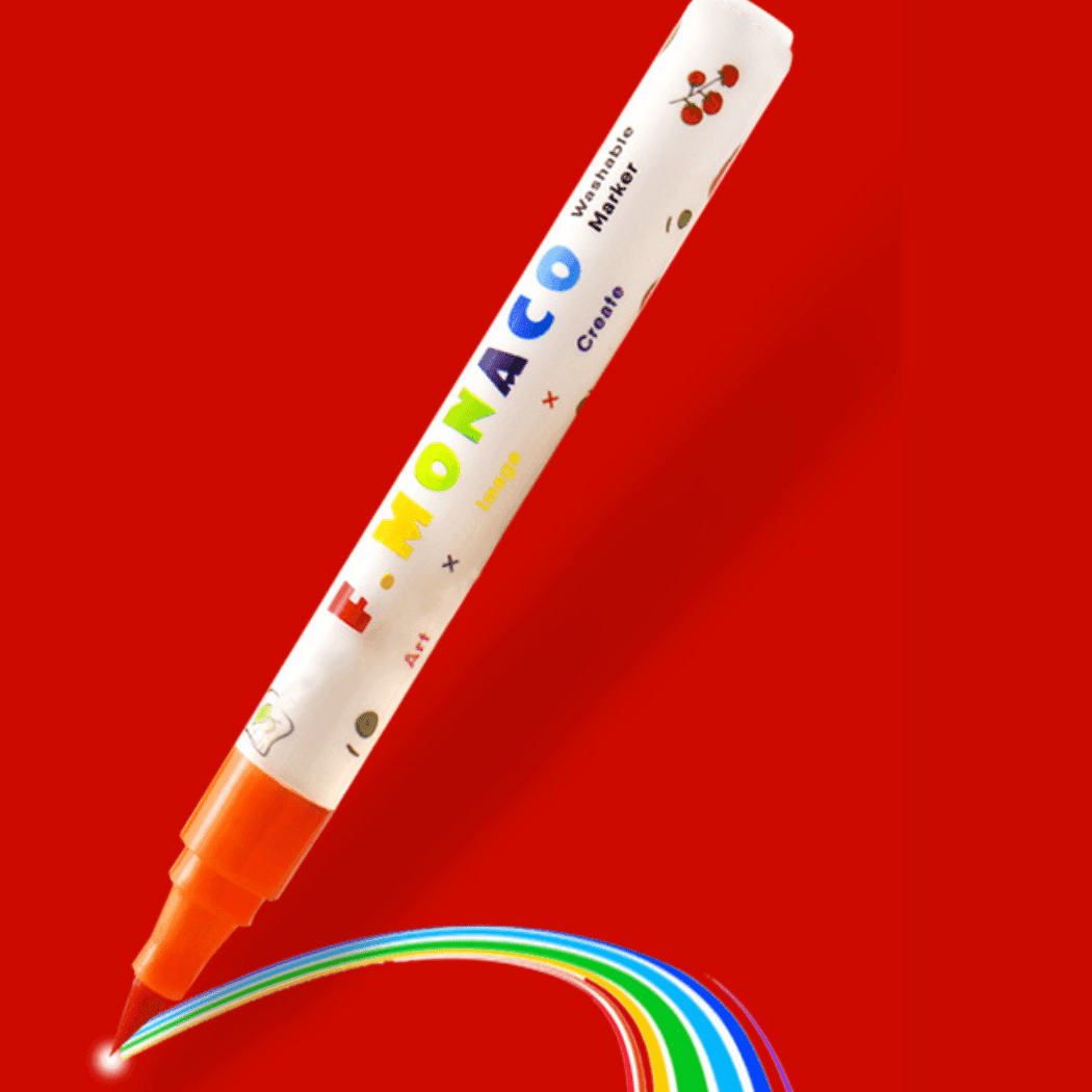 Flower Monaco Taper Head Washable Marker-1933335104315330562