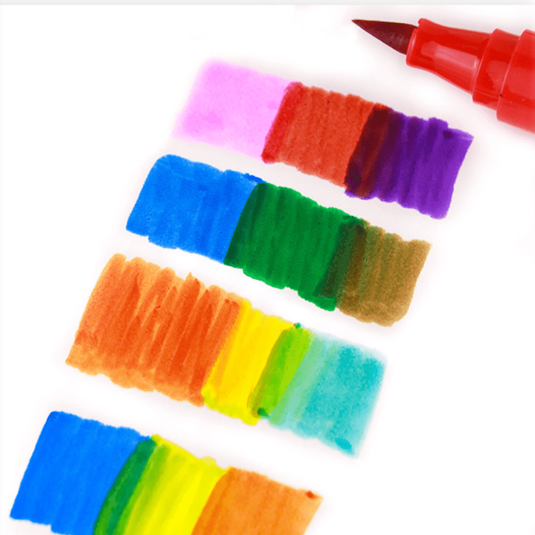 Flower Monaco Taper Head Washable Marker 24 Colors-1910112456173293572