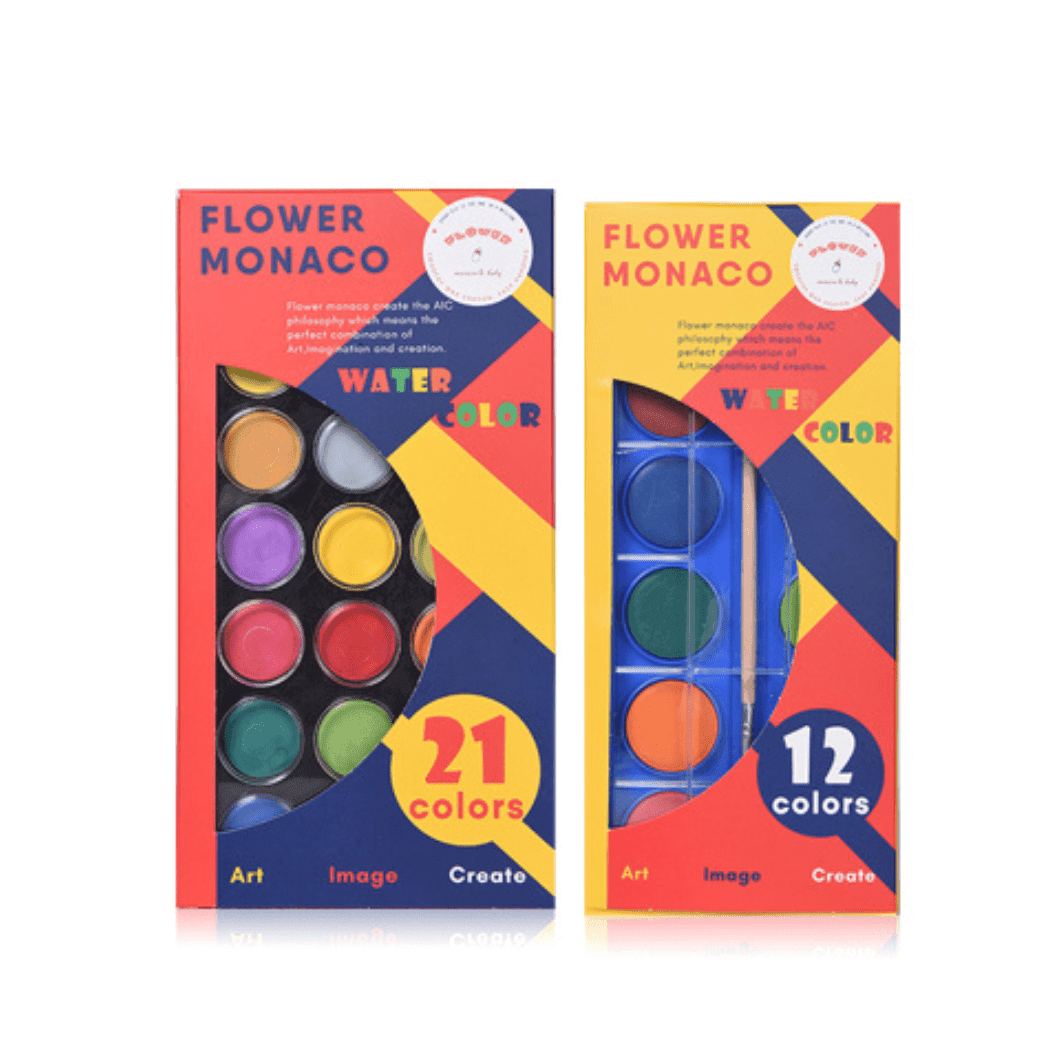 Flower Monaco Water Color 12 Colors-1935134259736088577